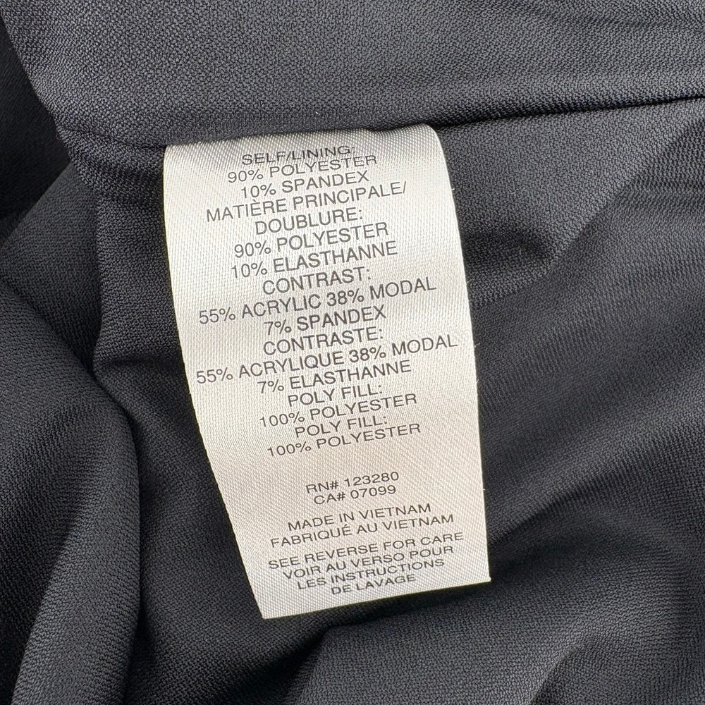 TravisMathew CONCORDE Vest Hoodie Black Heather Grey Mens Size S Style 1M724 - Picture 8 of 11